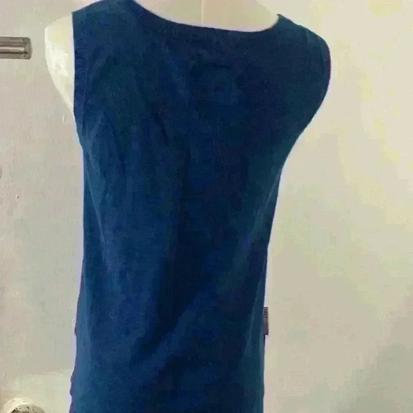 UGG Tank Top 100% Cotton Blue Size S - Picture 5 of 6